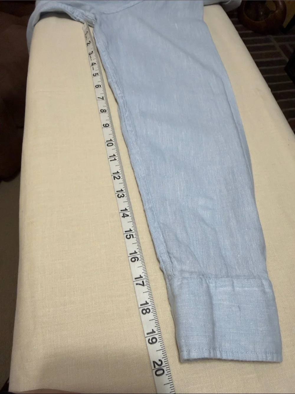 J. Crew Light Blue Linen Blend Button-Down Shirt Men’s Shirt. Beachy, Resort,